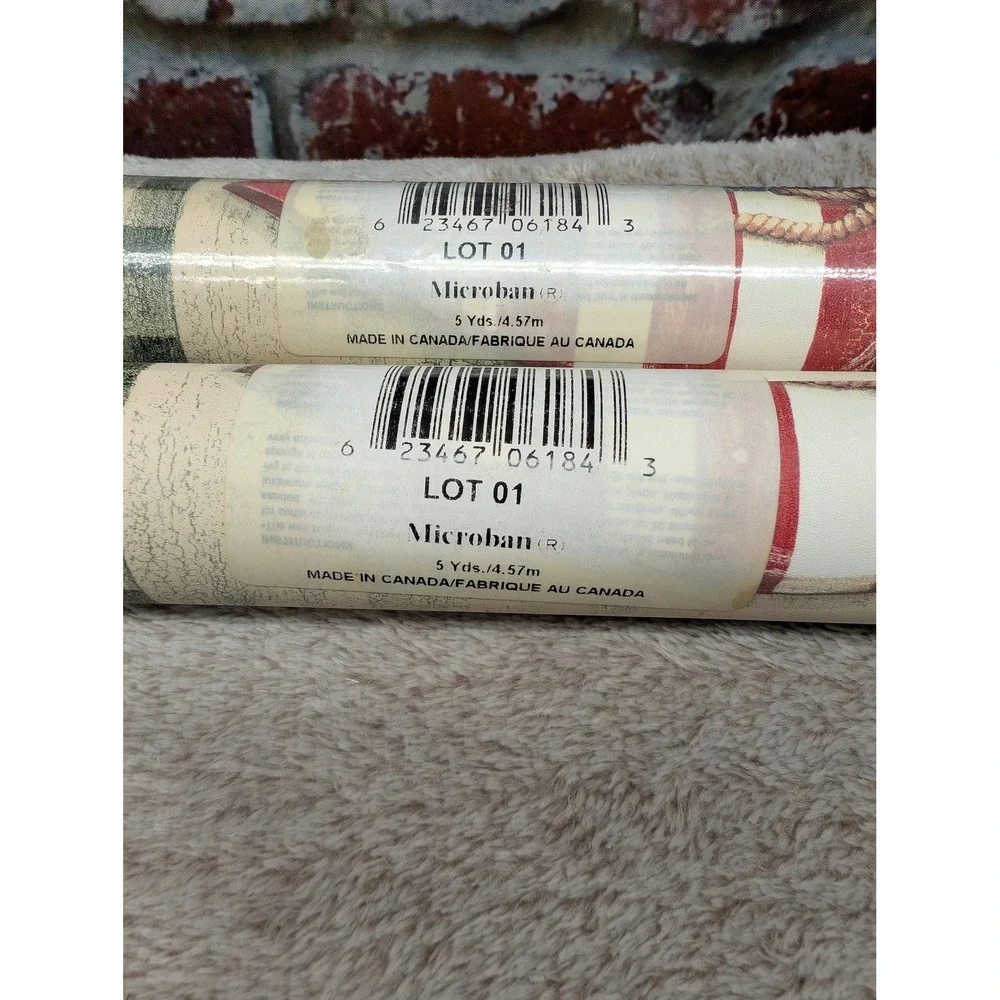 Crewcut Designs Americana Primitive Folk Art Wallpaper Border Angel Star 2 Rolls